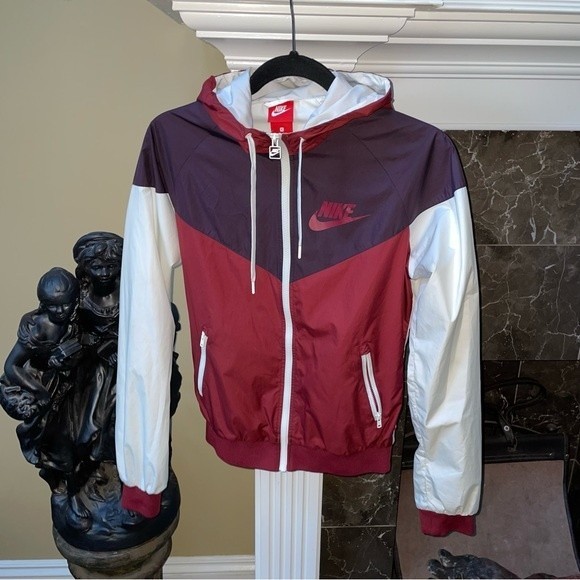 Nike Jackets & Blazers - Nike Wind Runner Winbreaker Full Zip Jacket Dark Red/White Size Small